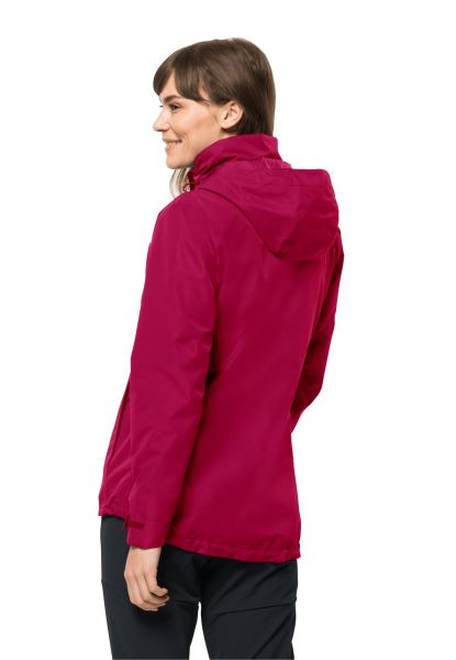 Geisshorn 3in1 Jas Met Collectie Jack Wolfskin Cranberry