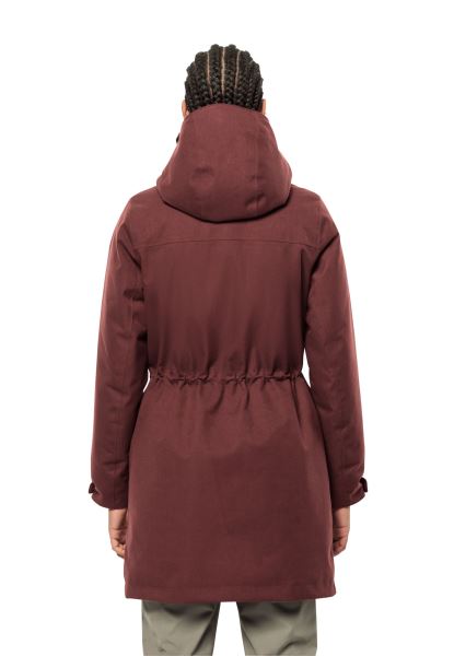 Cordovan Red Jack Wolfskin Collections Felle Wind Parka W