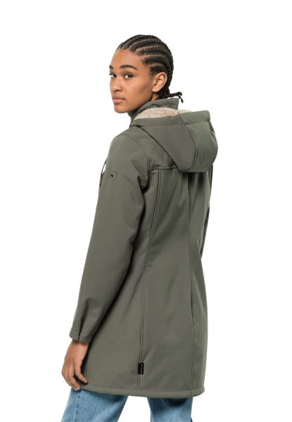 Merken Jack Wolfskin Windy Valley Jas W Stoffige Olijf