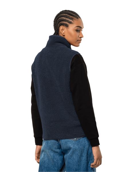 Nachtblauw High Curl Vest W Collectie Jack Wolfskin