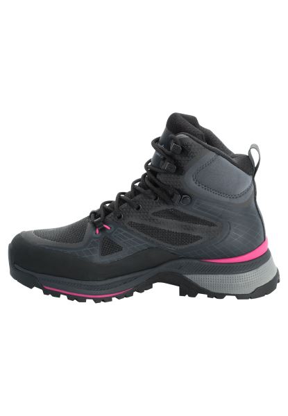Jack Wolfskin Collections Zwart-roze Force Trekker Texapore Mid W