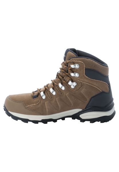 Bruin-abrikoos Origineel Jack Wolfskin Refugio Texapore Mid W