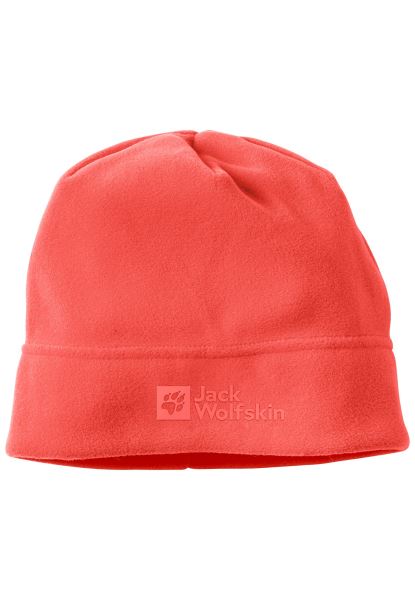Hot Coral Jack Wolfskin Real Stuff Beanie Origin