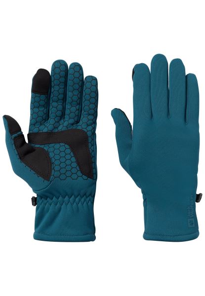 Blauwe Koraal Jack Wolfskin Collectie Allrounder Handschoen