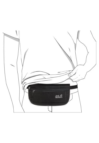 Origin Zwarte Documentenriem De Luxe Jack Wolfskin