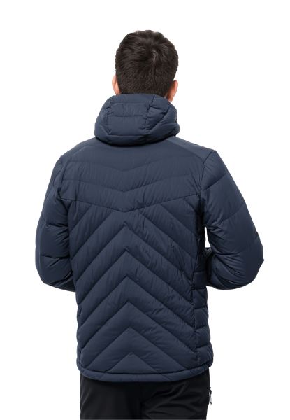 Atletische Donshoodie M Jack Wolfskin Nachtblauwe Mode