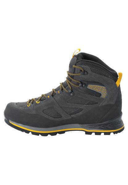 Brand Jack Wolfskin Force Crest Texapore Mid M Zwart-potig Geel Xt