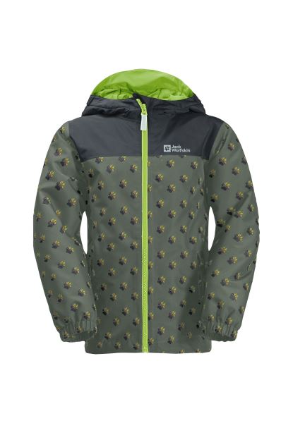 Jack Wolfskin Fashion Rainbow Paw Jacket K Tijm Groen Helemaal Over