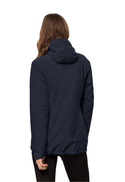 Jack Wolfskin Moonrise 3in1 Jas Met Beste Nachtblauw