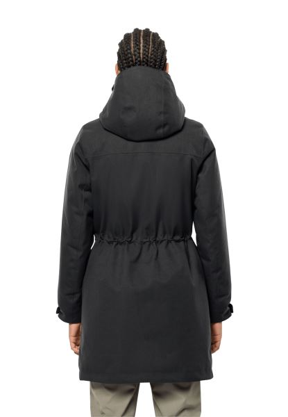 Felle Wind Parka Met Black Jack Wolfskin Markeringen