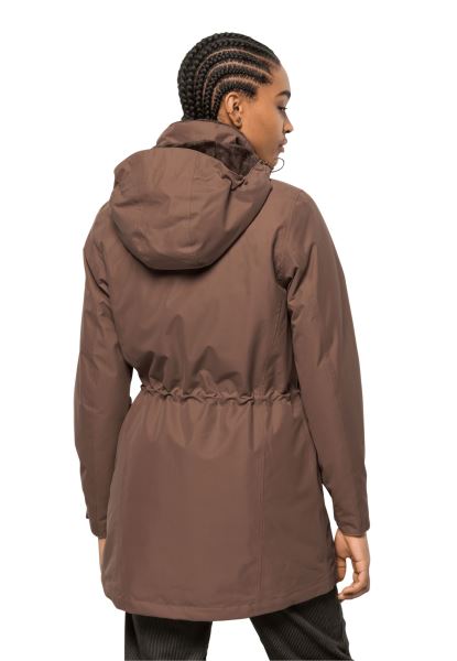 Collectie Madison Avenue Jas Hazelnootbruin Jack Wolfskin