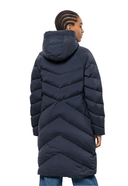 Marienplatz Jas Met Originele Jack Wolfskin Nachtblauw