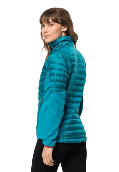 Beste Zoetwater Blauwe Jack Wolfskin Nebelhorn Dons Hybride W