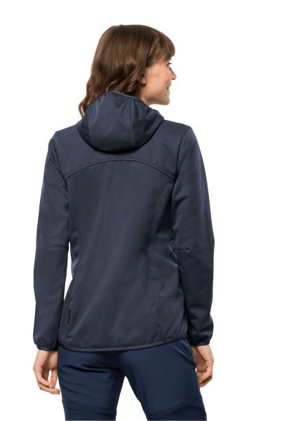 Windhain Hoody W Nachtblauw Origineel Jack Wolfskin