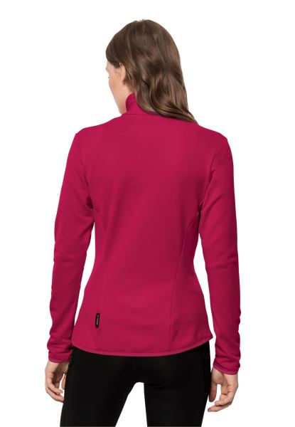 Fashion Jack Wolfskin Peak Grid Fleece W Cranberry