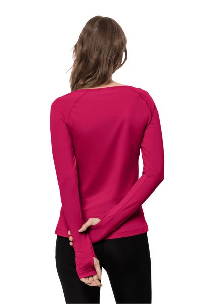 Tasman L/s W Cranberry Merk Jack Wolfskin