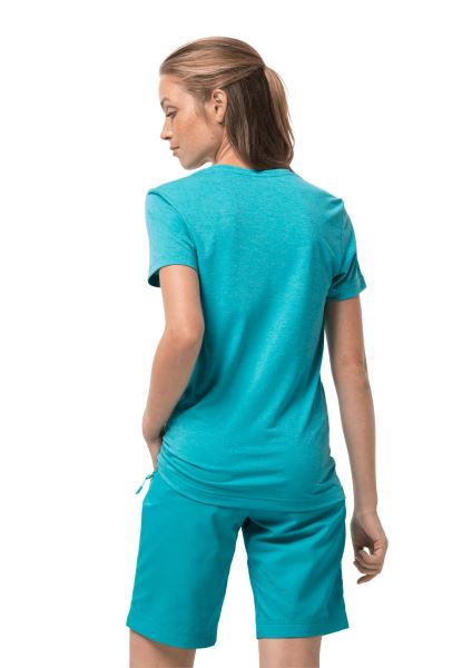Jack Wolfskin Crosstrail T Dames Origins Donker Aqua