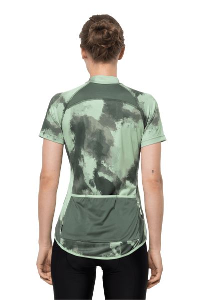 Hedge Green Allover Fashion Jack Wolfskin Tourer Halfzip Print T W