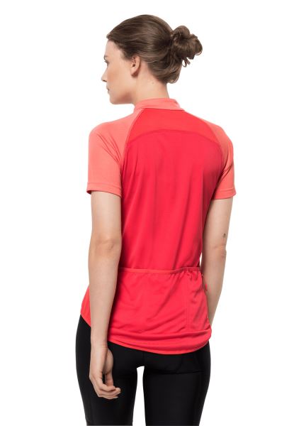 Jack Wolfskin Tulp Rood Merk Tourer Fullzip T W