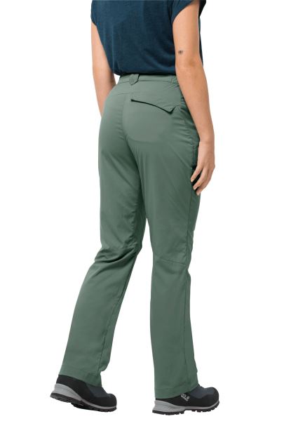 Activeer Lichte Broek Dames Hedge Green Collectie Jack Wolfskin