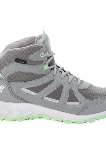 Forest 2 Texapore Mid W Nieuw Donkergrijs-lichtgroen Jack Wolfskin