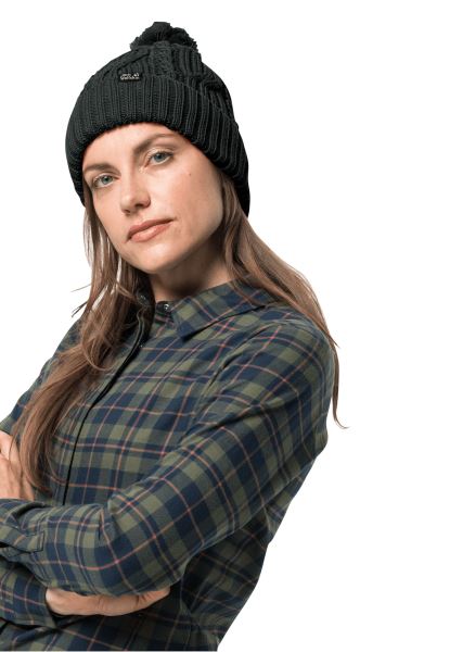 Black Jack Wolfskin Collectie Stormlock Beanie Met Pompon