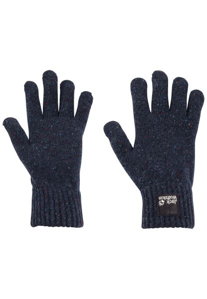 Natuur Gebreide Handschoen Jack Wolfskin Origineel Nachtblauw