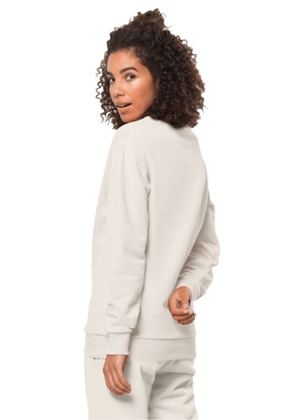 Essentiële Ronde Hals W Brand Jack Wolfskin Katoen Wit