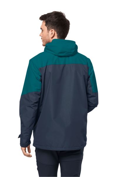 Baai Blauw Glaabach 3in1 Jas M Jack Wolfskin Nieuw