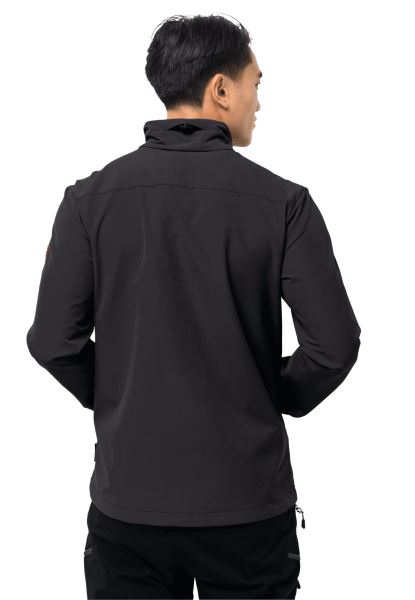 Zwarte Crestview Jas Heren Jack Wolfskin Merk