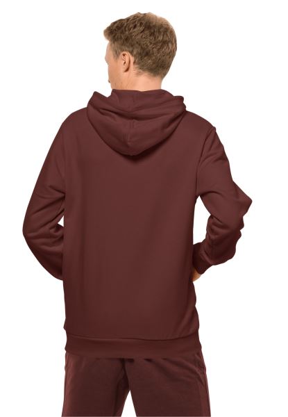 Fashion Essential Hoody M Cordovan Red Jack Wolfskin