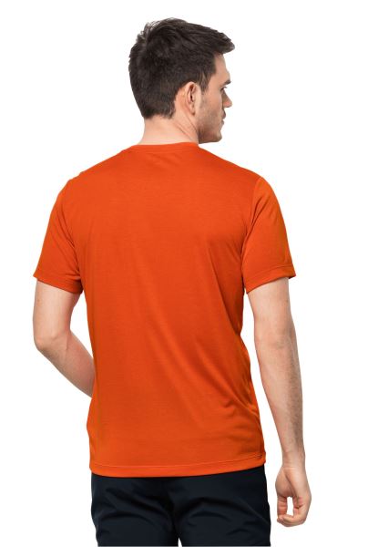 Jack Wolfskin Brands Hiking S/s Graphic T M Wild Brier