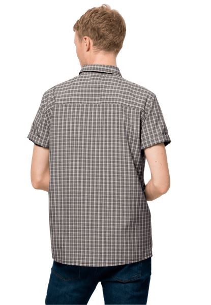 Origineel El Dorado Overhemd Heren Asfalt Geruit Jack Wolfskin