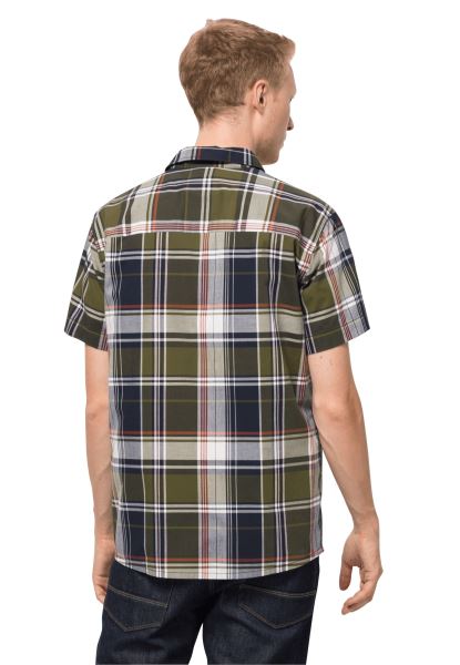 Jack Wolfskin Greenwood Checks Little Lake Overhemd M Nieuw