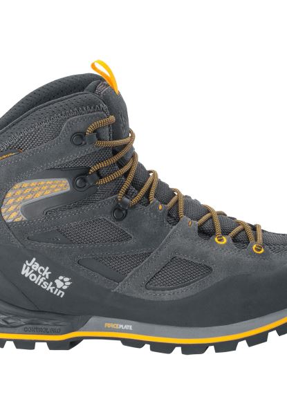 Jack Wolfskin Zwart-potig Geel Xt Origineel Force Crest Texapore Mid M