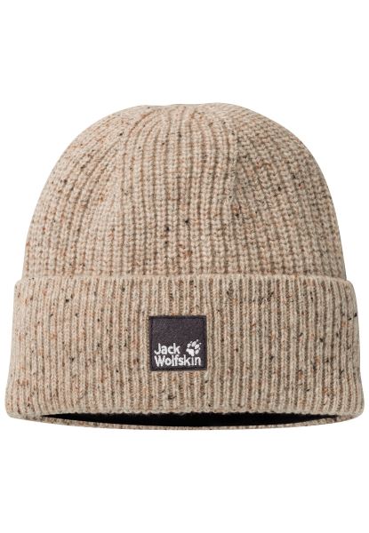Beige Jack Wolfskin Hete Natuur Gebreide Muts