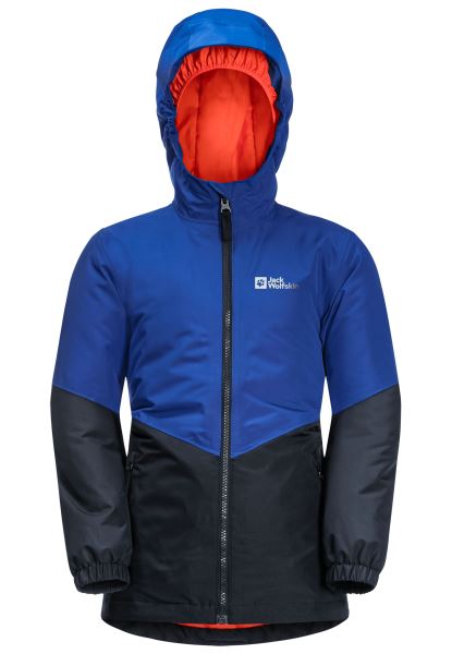 Actieve Blauwe Trios Jas K Merken Jack Wolfskin