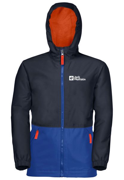Jack Wolfskin Actief Blauw Hete Besneeuwde Dagen Jas Kinderen