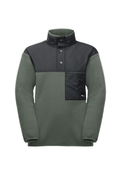 Origin Tijm Groen Jack Wolfskin Spirit Fleece Halfzip Y