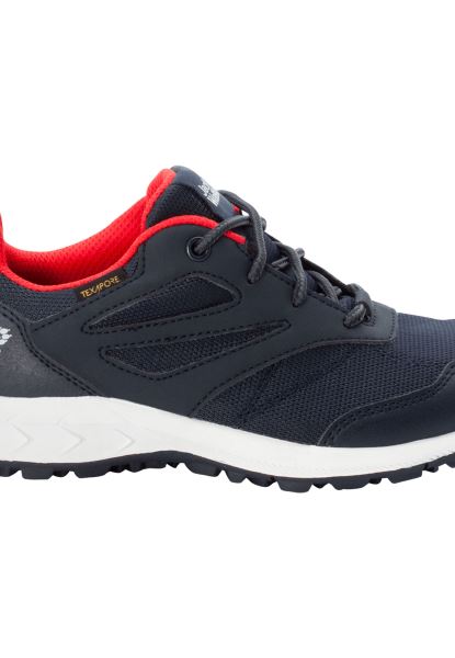 Beste Bos Texapore Low K Jack Wolfskin Nacht Blauw-rood