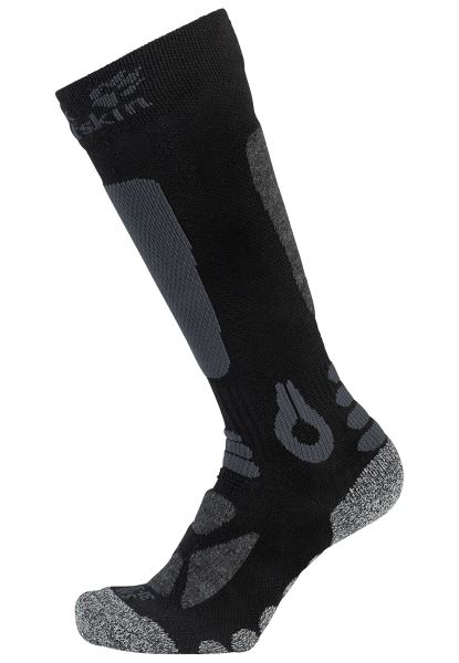 Jack Wolfskin Zwarte Ski Merino Sok Hoog Uitgesneden Kids Origins