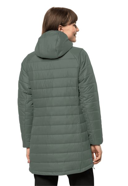 Bergland Ins Coat W Collection Jack Wolfskin Hedge Green