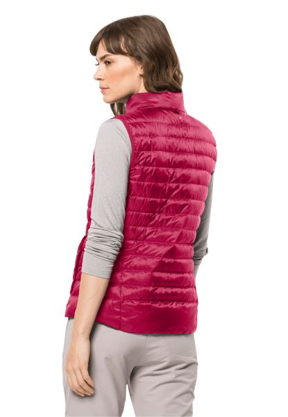 Jack Wolfskin Pack & Go Donsvest Met Nieuwe Cranberry