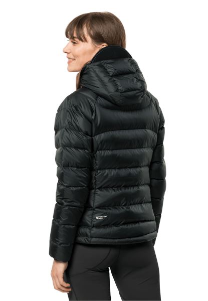 Jack Wolfskin Collectie Zwart Nebelhorn Dons Hoody W