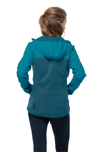 Go Hike Softshell W Blue Coral Collection Jack Wolfskin