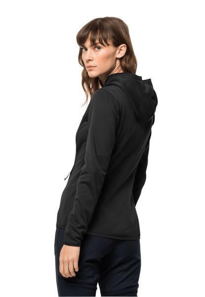Baiselberg Hooded Fz W Jack Wolfskin Black Origins