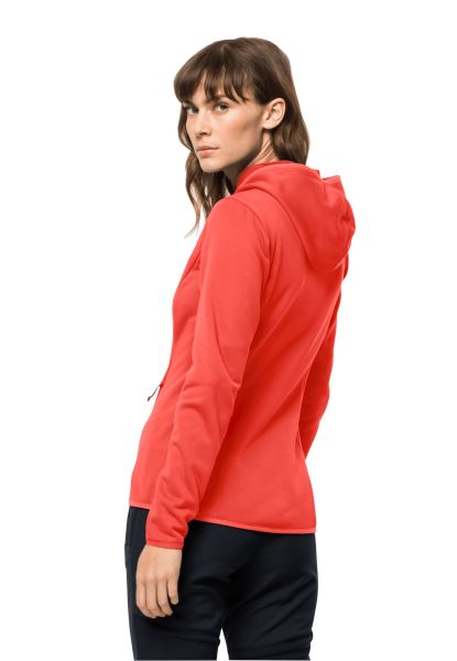 Baiselberg Hooded Fz W Hot Jack Wolfskin Hot Coral