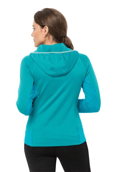 Hydro Grid Fleece W Collectie Jack Wolfskin Dark Aqua