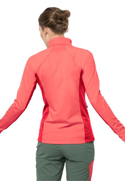 Milford Sky Fleece Jack Wolfskin Desert Rose Nieuw