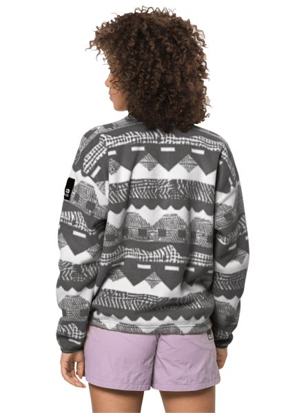 365 Rebel Bedrukte Fleece Met Hot Phantom All Over Jack Wolfskin